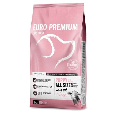EUROPREMIUM Puppy All Sizes - Αρνί & ρύζι