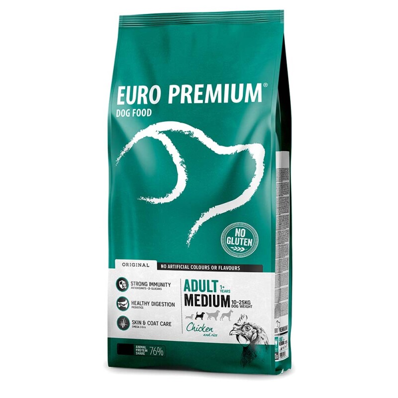 EUROPREMIUM Adult Medium - Κοτόπουλο & Ρύζι