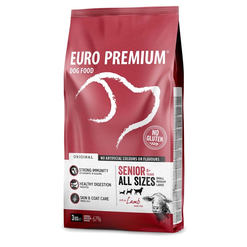 EUROPREMIUM Senior - Αρνί & Ρύζι