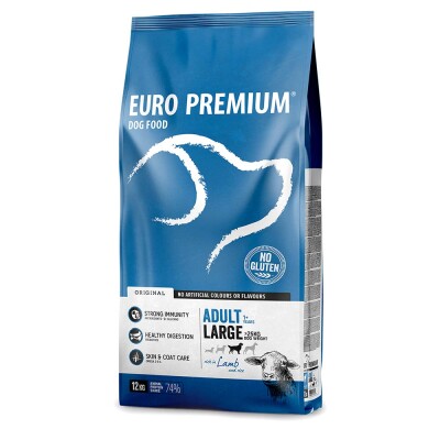 EUROPREMIUM Adult Large - Αρνί & Ρύζι 12Kg