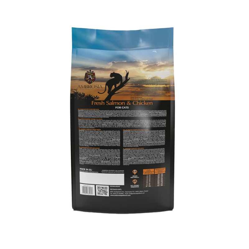 AMBROSIA Adult Sterilised Cat Fresh Salmon & Chicken