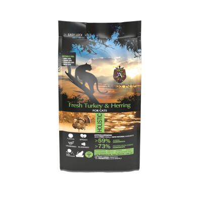 AMBROSIA Adult Sterilised Cat Fresh Turkey & Herring