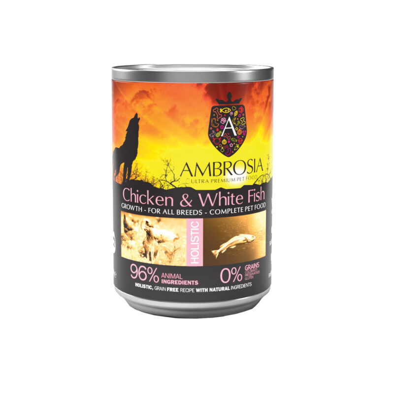 AMBROSIA Ολιστική υγρή τροφή σε κονσέβρα 400gr