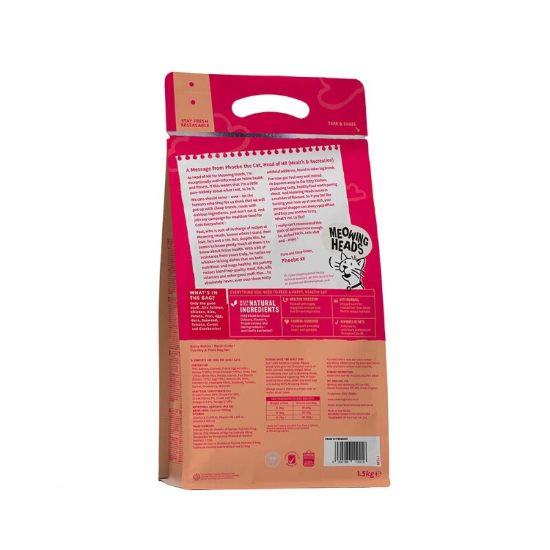 MEOWING HEADS So-Fish-Ticated Salmon 450gr