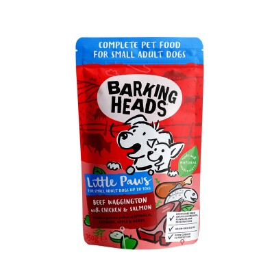 BARKING HEADS Small Beef Waggington with Chicken & Salmon