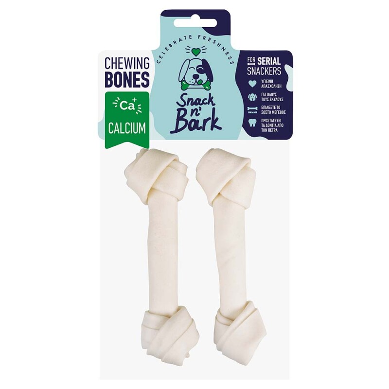CELEBRATE FRESHNESS Snack N' Bark - Κόκκαλο Κόμπος Ασβεστίου | 20cm | 80gr | 2τμχ