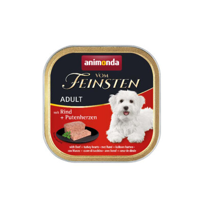 ANIMONDA VOM FEINSTEN Adult Βοδινό & Καρδιά Γαλοπούλας 150gr