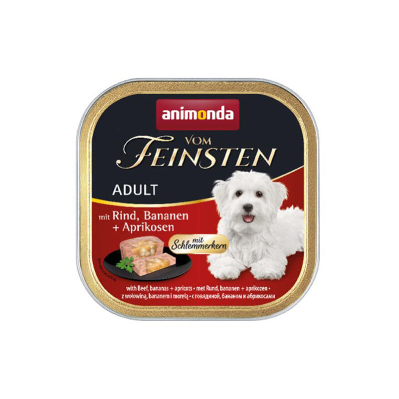 ANIMONDA VOM FEINSTEN υγρή τροφή πατέ με ζουμερή γέμιση σε ταψάκι 150gr
