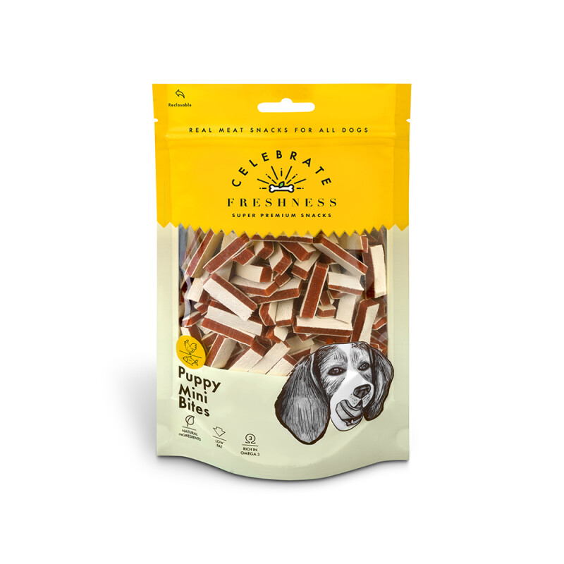 CELEBRATE FRESHNESS Puppy-Mini Bites 100gr