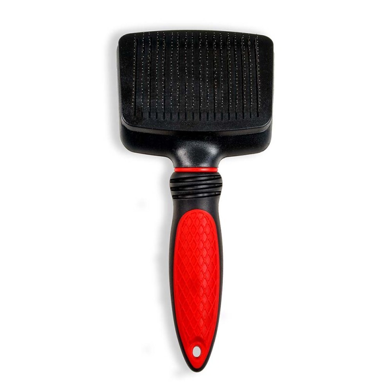 GLEE Βούρτσα Slicker αυτοκαθαριζόμενη κόκκινη