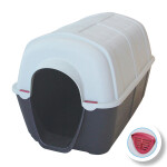 GLEE Σπιτάκι σκύλου Olympus Άσπρο - Μαύρο L