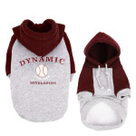 GLEE Φούτερ για σκύλους Dynamic - Γκρι - Κόκκινο | Medium