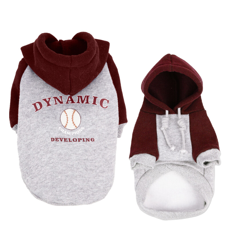 GLEE Φούτερ για σκύλους Dynamic - Γκρι - Κόκκινο | Medium