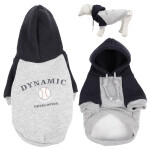 GLEE Φούτερ για σκύλους Dynamic - Γκρι - Μαύρο | XLarge