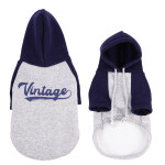 GLEE Φούτερ για σκύλους Vintage - Γκρι - Μπλε | 5XLarge