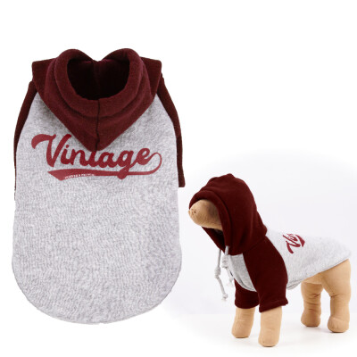 GLEE Φούτερ για σκύλους Vintage - Γκρι - Κόκκινο | XLarge