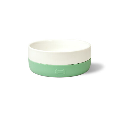 GLEE Μπολ Sail κεραμικό Λευκό/Μέντα
