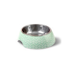 GLEE Μπολ φαγητού και νερού μελαμίνης με ανοξείδωτο κάδο Arrow