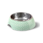 GLEE Μπολ φαγητού και νερού μελαμίνης με ανοξείδωτο κάδο Arrow