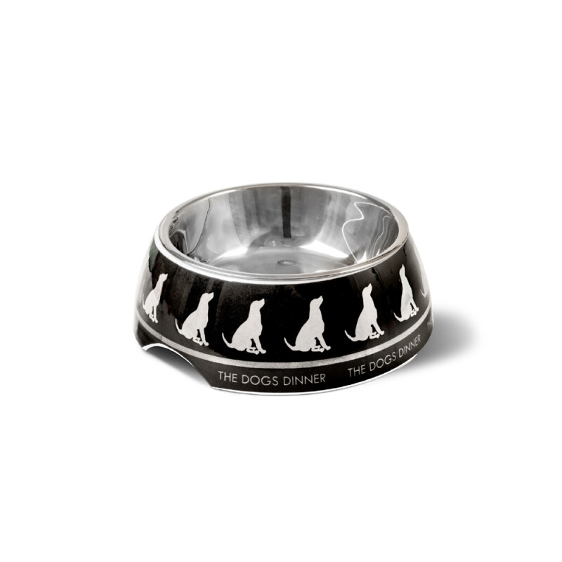 GLEE Μπολ φαγητού και νερού μελαμίνης με ανοξείδωτο κάδο Autumn