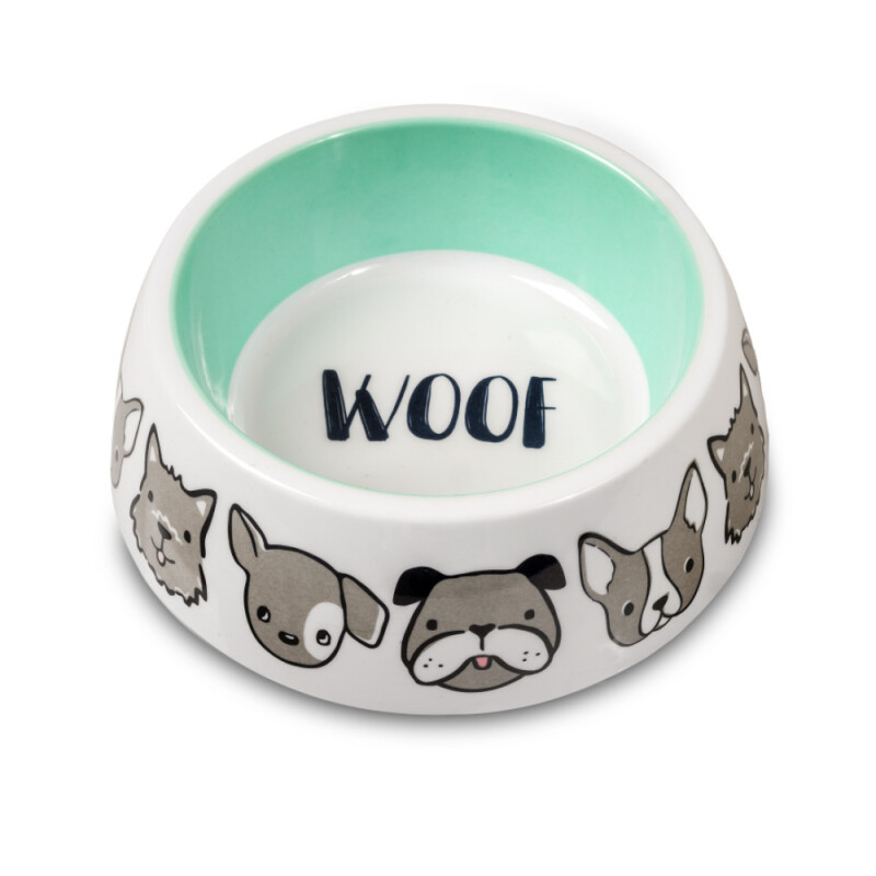 GLEE Μπολ μελαμίνης φαγητού και νερού Woof L 900ml
