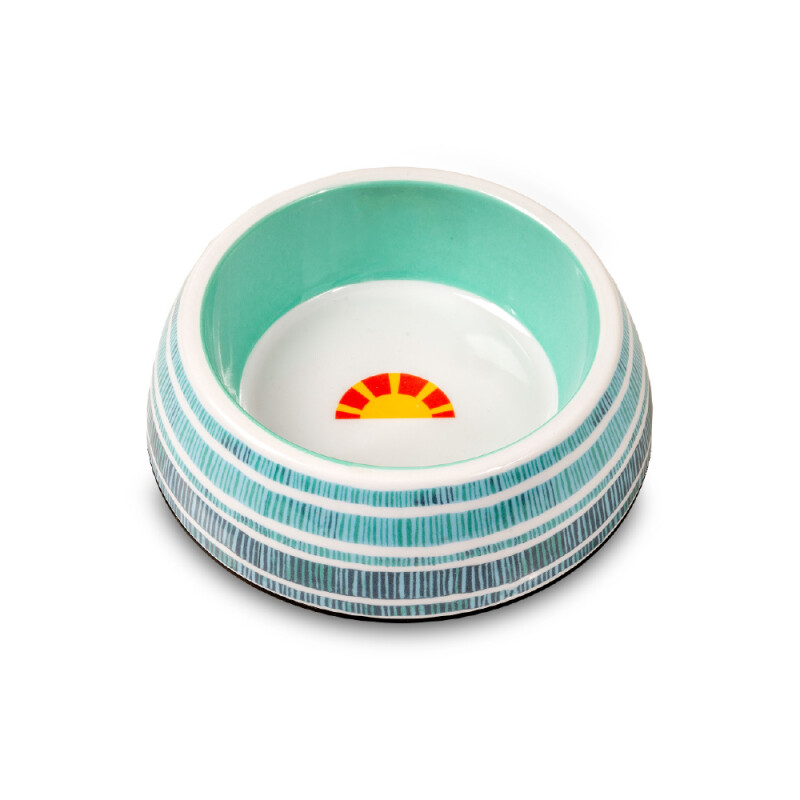 GLEE Μπολ φαγητού και νερού μελαμίνης Stripes M 500ml