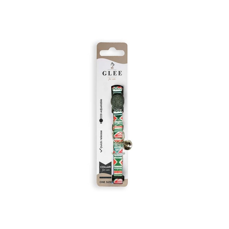 GLEE Περιλαίμιο ιμάντα - Multicolor Green10mmx30cm