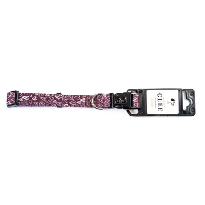 GLEE Περιλαίμιο Ιμάντα ρυθμιζόμενο Hearts | XS 10mmx20-35cm