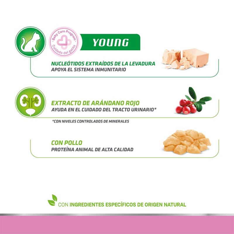 NATURAL TRAINER Young Cat - Fresh Chicken 1,5kg