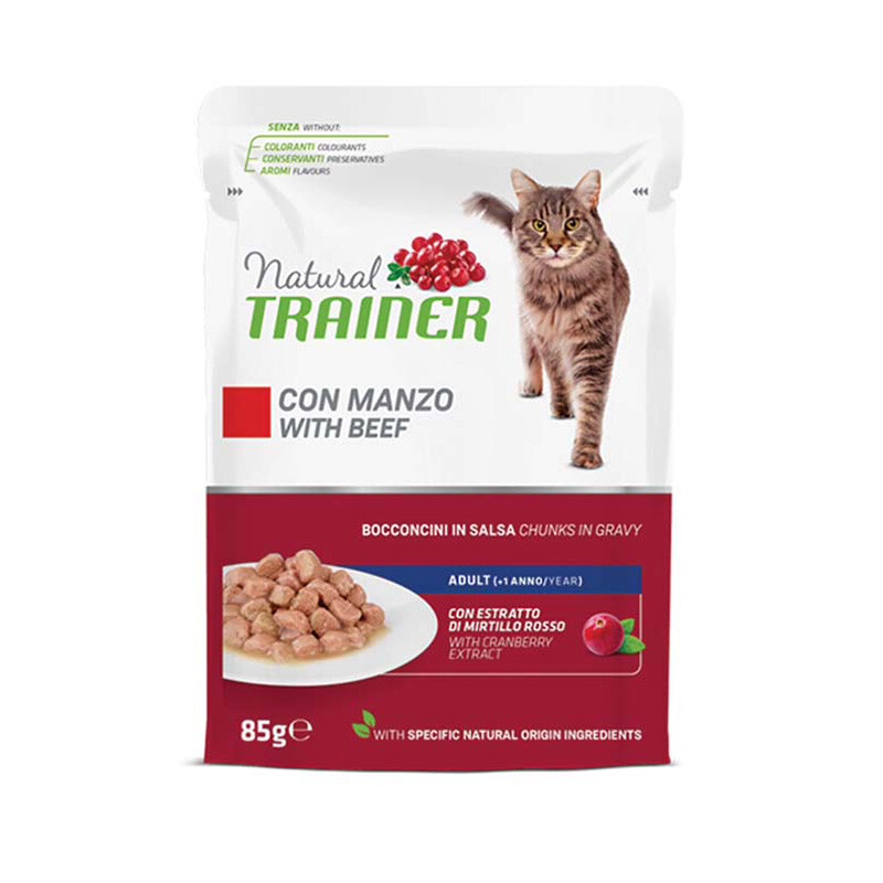 NATURAL TRAINER Υγρή τροφή για γάτες 85gr