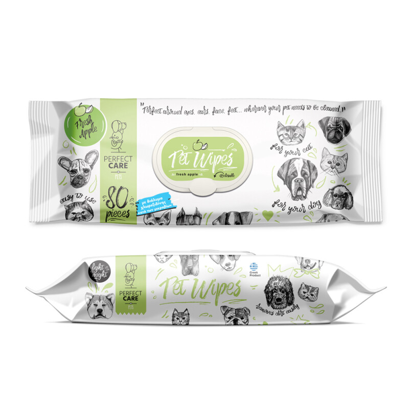 Fresh Apple με χλωρεξιδίνη 80τμχ