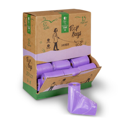 Perfect Care Poop Bags Eco 60 Ρολά Λεβάντα