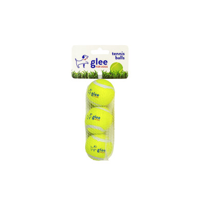 Glee Παιχνίδι Σκύλου Tennis Balls  Κίτρινο 4cm 3τμχ