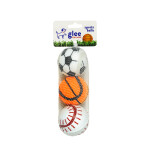 Glee Παιχνίδι Σκύλου Sports Balls 6cm 3τμχ