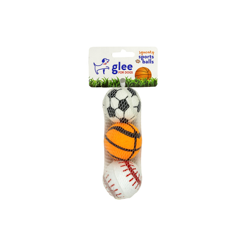 Glee Παιχνίδι Σκύλου Squeaky Sports Balls 5cm 3pcs
