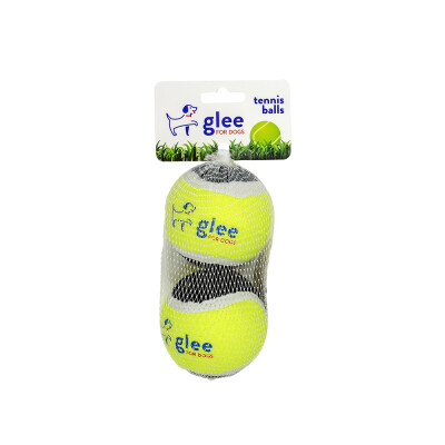 Glee Παιχνίδι Σκύλου Tennis Balls Κίτρινο - Μαύρο 7,5cm 2τμχ