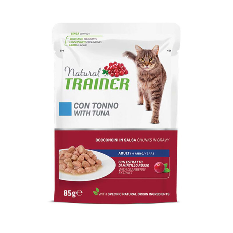 NATURAL TRAINER Υγρή τροφή για γάτες 85gr