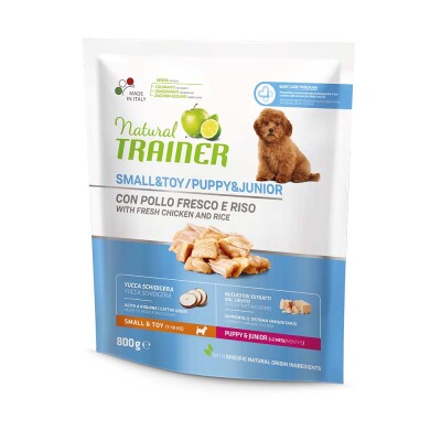 NATURAL TRAINER Small & Toy Puppy - Fresh Chicken 800gr
