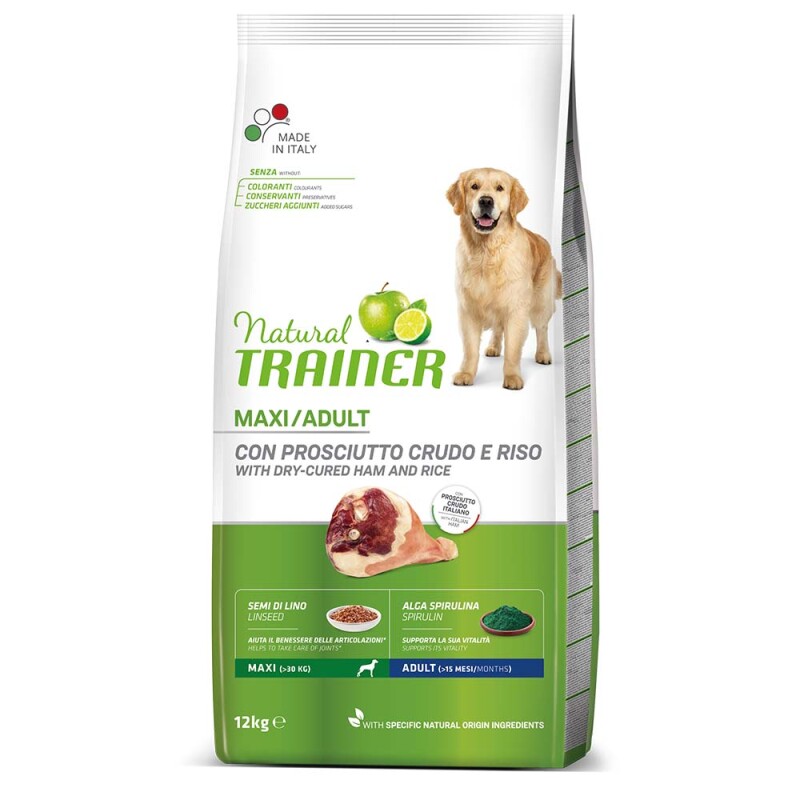 NATURAL TRAINER Maxi Adult - Prosciutto 12kg