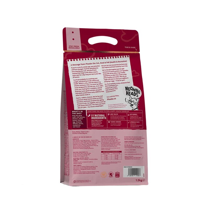 MEOWING HEADS Senior Moments 1,5kg