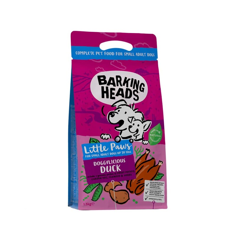 BARKING HEADS Small Doggylicious Duck 1,5 kg