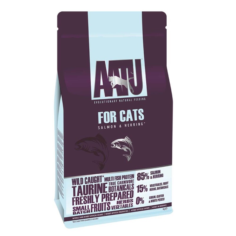 AATU Adult Cat Σολομός & Ρέγγα 1kg
