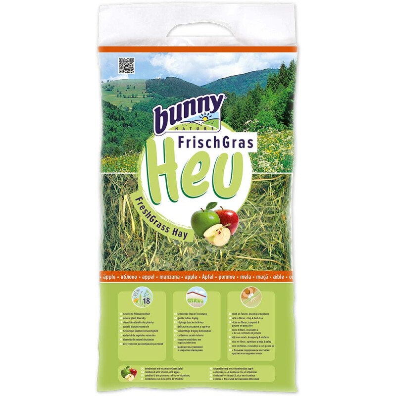 BUNNY FreshGrass Hay Χόρτο με μήλο 500gr