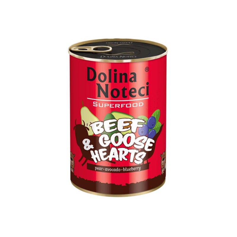 DOLINA NOTECI SUPERFOOD Adult Βοδινό & Καρδιές Χήνας 800gr