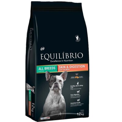 EQUILIBRIO Adult Sensitive Skin and Digestion Salmon 12kg