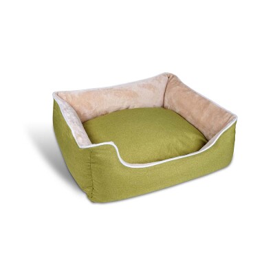 GLEE Κρεβάτι "Exclusive" - Λαχανί & Μπεζ | 50x40x18cm