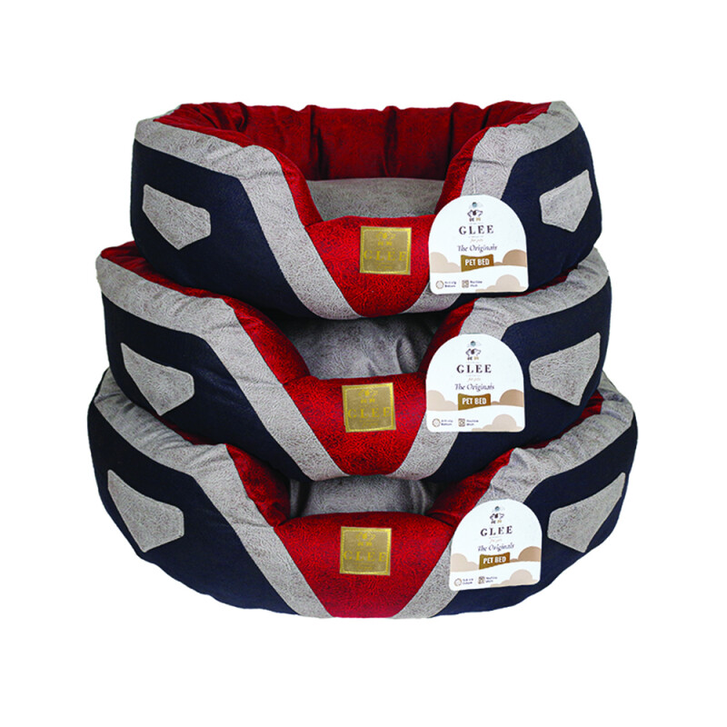 GLEE Κρεβάτι "Basic" - Κόκκινο - Γκρι - Μαύρο | Set