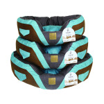 GLEE Κρεβάτι "Basic" - Τυρκουάζ - Καφέ - Γκρι | Set