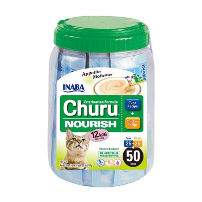 INABA Churu Nourish Κοτόπουλο & Τόνος 50τεμ. 14gr