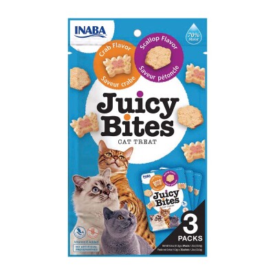 INABA Juicy Bites Χτένια & Καβούρι 34gr